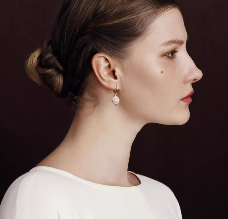 Star - Swept Hoop Earrings (Small Size)