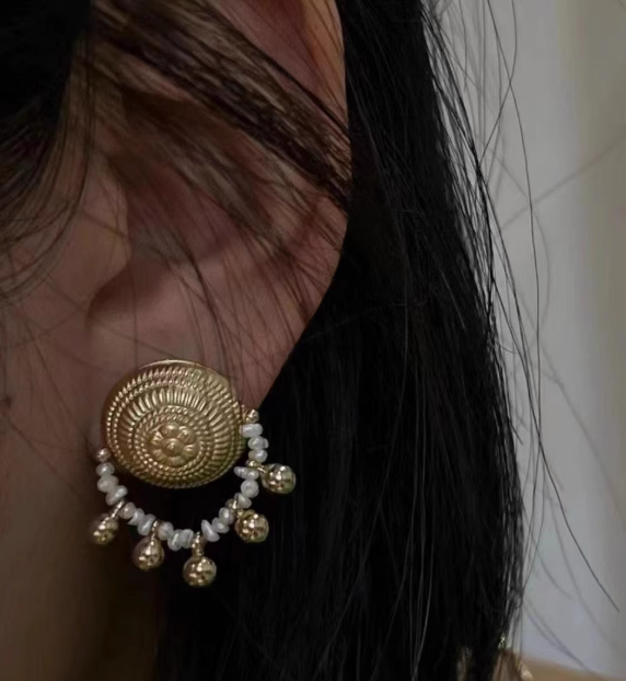 Sunflower Drop Earrings