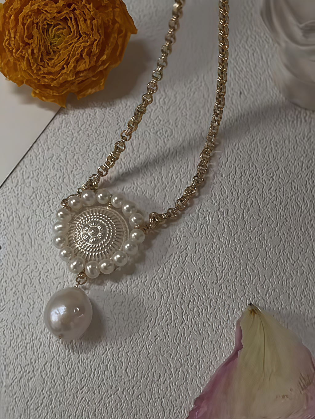 Sunflower Pearl Chain