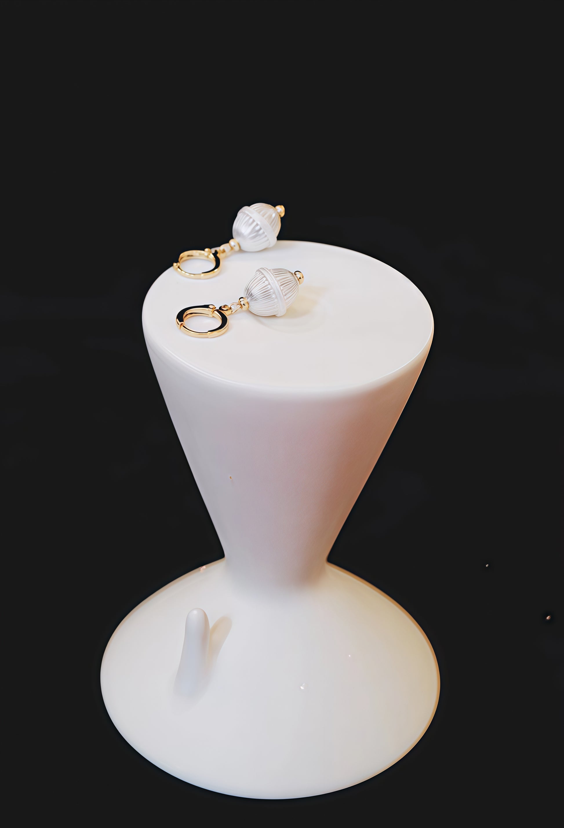 Star - Swept Hoop Earrings (Small Size)