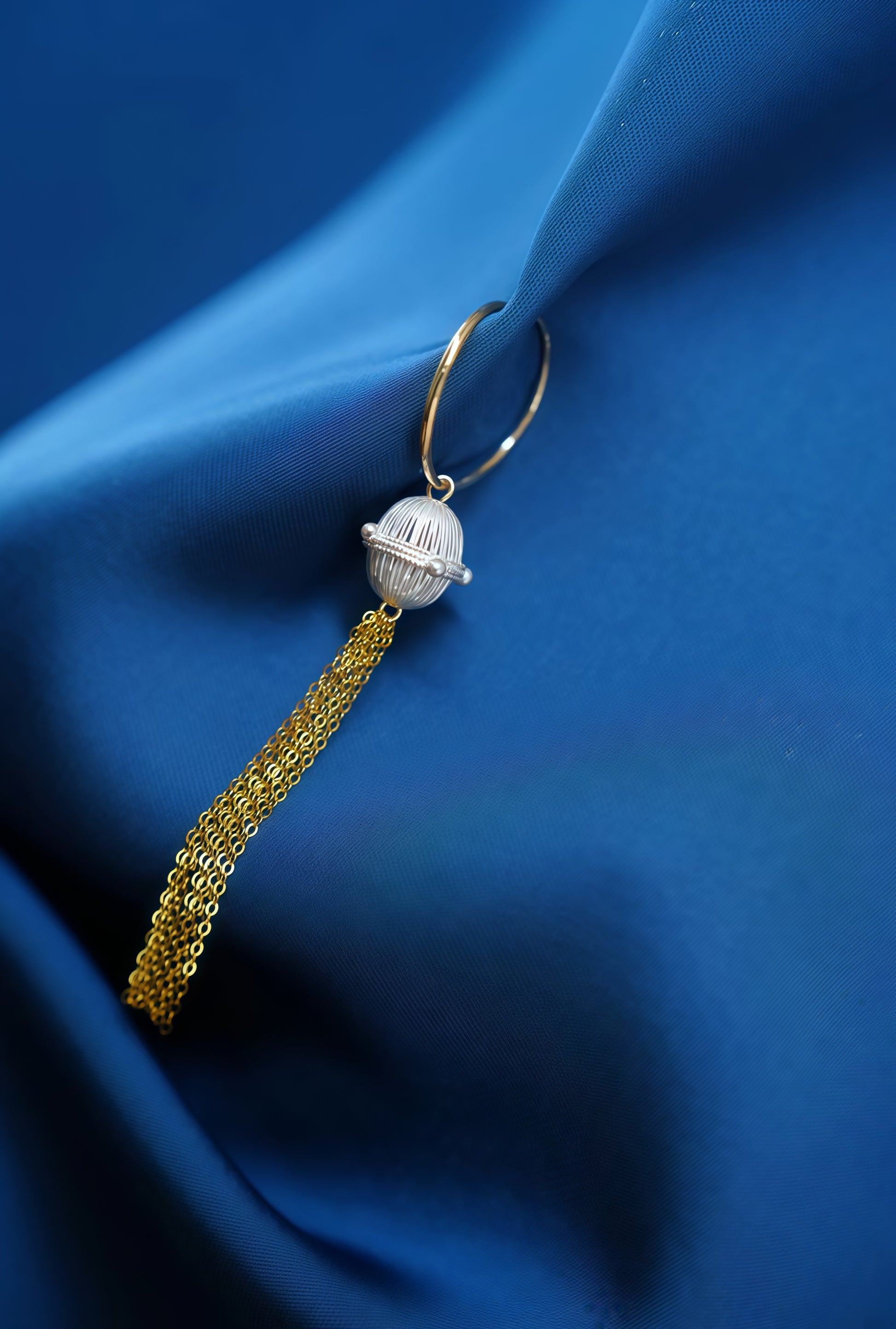 Star-Whisking Tassel Drop Earrings