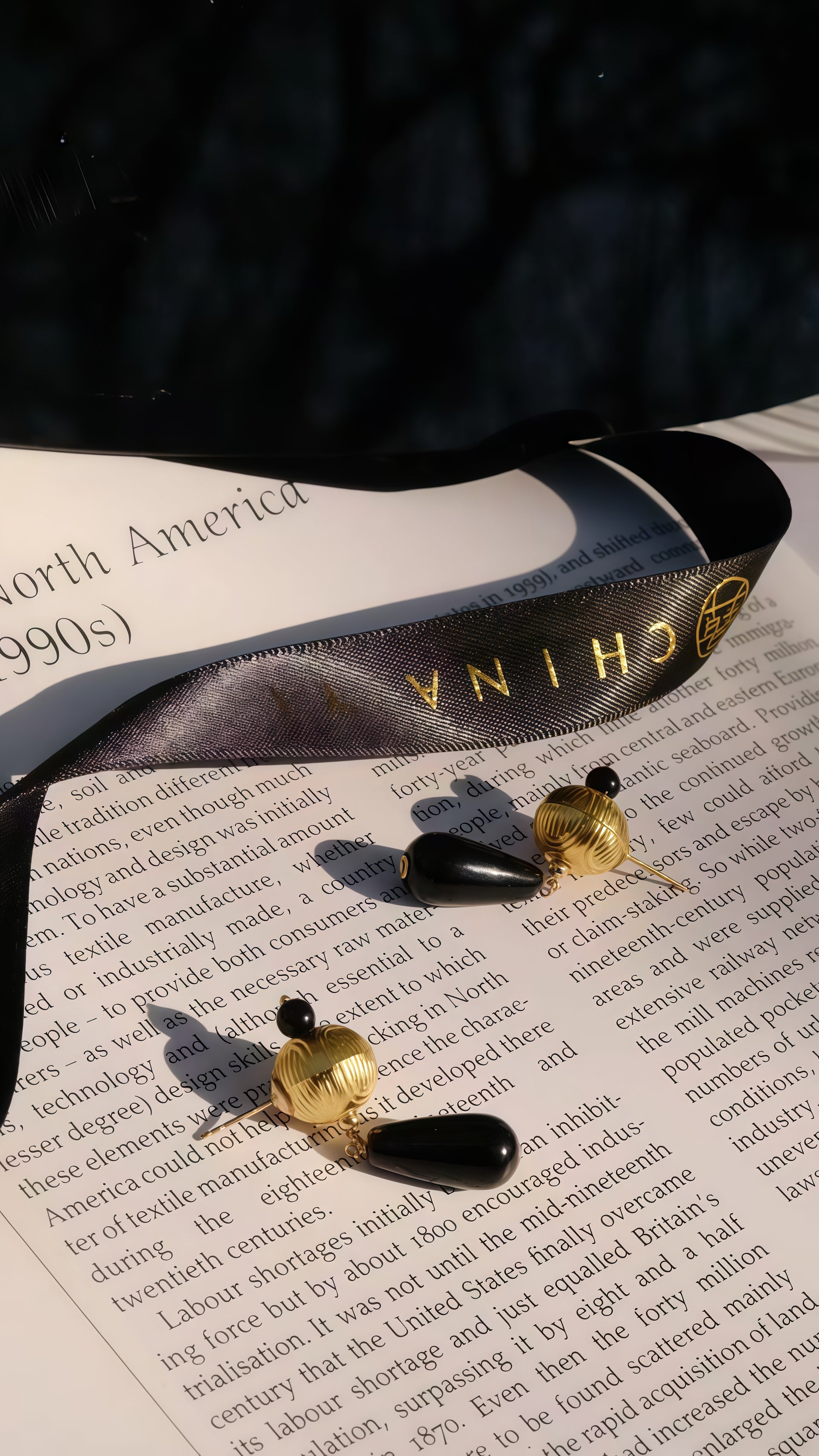 Black Agate Earrings